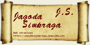 Jagoda Šimpraga vizit kartica